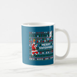 Mug Joyeux Swishmas Santa Basket-ball Pull Ugly Style