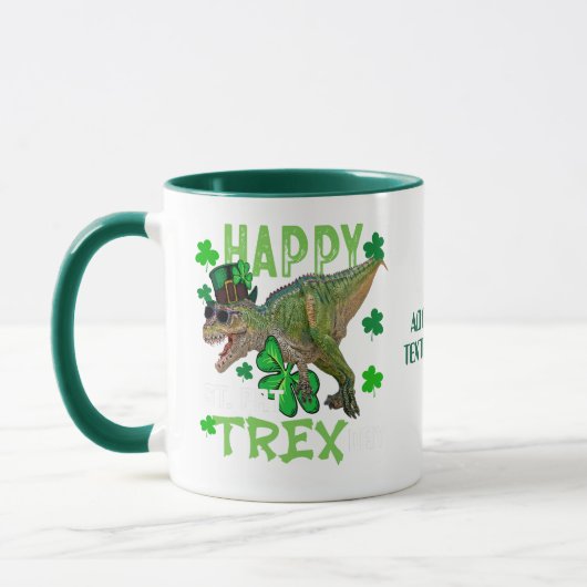 Mug Joyeux T-Rex Day St Patrick's Dino (Gauche)