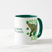 Mug Joyeux T-Rex Day St Patrick's Dino (Devant droit)