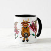 Mug Joyeux taureau et vache Showgirls (Devant droit)