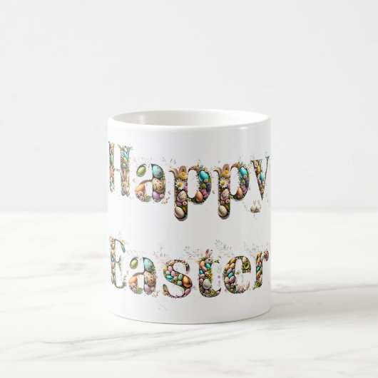 Mug Joyeux texte décoratif de Pâques (Centre)