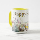 Mug Joyeux texte décoratif de Pâques Chics bébé (Devant gauche)