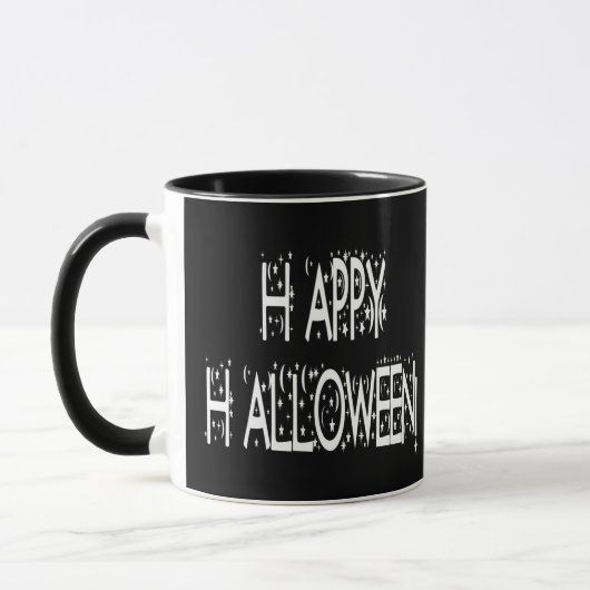Mug Joyeux texte d'Halloween (Gauche)