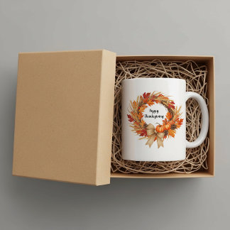 Mug Joyeux Thanksgiving personnalisé