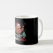 Mug Joyeux Thanksmas Bon thanksgiving Père Noël Turkey (Devant droit)