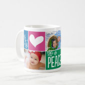 Mug Joyeux tout Colorful Christmas Photo Collage (Devant gauche)