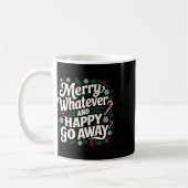 Mug Joyeux Tout Et Heureux Partir Noël Drôle Q (Gauche)
