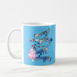 Mug Joyeux Tout & Heureux Toujours - Arbre Rose