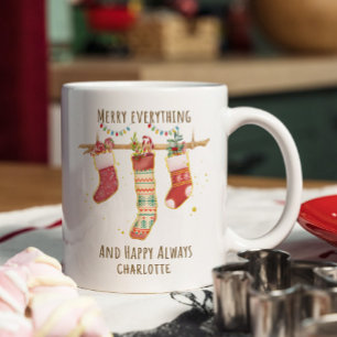 Mug Joyeux Tout Joyeux Joyeux Toujours Les Bas de Noël