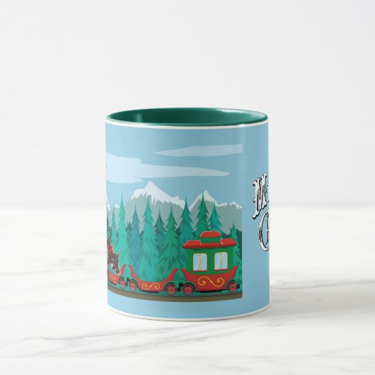 Mug Joyeux train de Noël (Centre)
