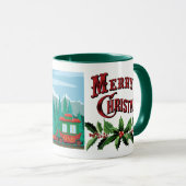 Mug Joyeux train de Noël (Devant droit)