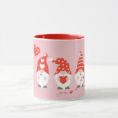 Mug Joyeux Valentin Gnomes Rouge Rose (Centre)