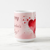 Mug Joyeux Valentines Coeur rouge (Centre)