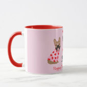 Mug Joyeux Valentines Day Bulldogs français (Gauche)