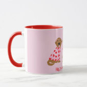 Mug Joyeux Valentines Day Golden Retriever Dogs (Gauche)