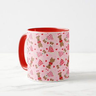 Mug Joyeux Valentines Day Welsh Wire Fox Terrier Chien