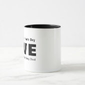 Mug Joyeux Valentines Jour Chien Papa Coeurs Amoureux (Centre)