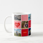 Mug Joyeux Valentines Jour Photo Grille Couples (Gauche)