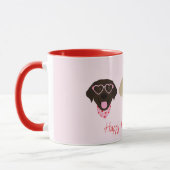 Mug Joyeux Valentines Labrador Retriever Dogs (Gauche)