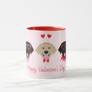 Mug Joyeux Valentines Labrador Retriever Dogs