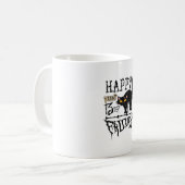 Mug Joyeux Vendredi 13ème Chat Noir Scary Chemise Hall (Devant gauche)