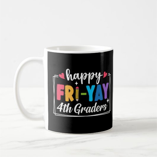 Mug Joyeux Vendredi CM1 Enseignant Élèves Vendredis (Gauche)