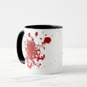 Mug Joyeux vendredi la 13ème Coupe de café Spatter Blo (Devant gauche)