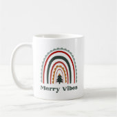 Mug Joyeux Vibes Boho Arc-en-ciel Noël Rétro (Gauche)