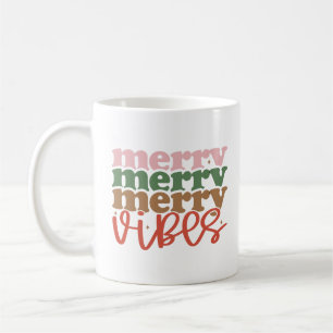 Mug Joyeux Vibes Retro Vacances de Noël Super