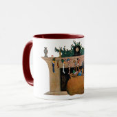 Mug Joyeux Vieux Elfe de Noël, Jessie Willcox Smith (Devant gauche)