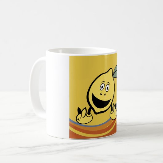 Mug Joyeux visage de citron (Devant gauche)