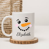 Mug Joyeux visage de Snowman