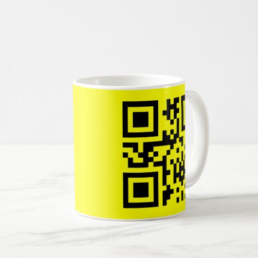 Mug ‹ Joyeux visage souriant Emoji — Code QR (Devant droit)