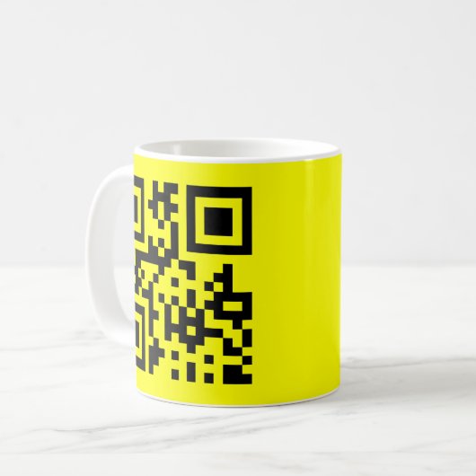 Mug ‹ Joyeux visage souriant Emoji — Code QR (Devant gauche)