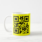 Mug ‹ Joyeux visage souriant Emoji — Code QR (Gauche)