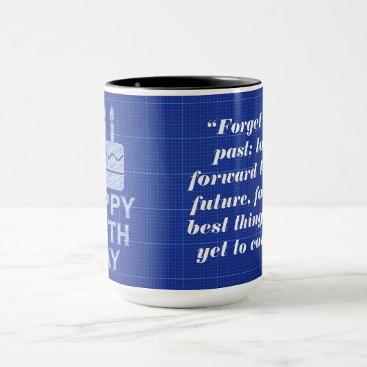 Mug Joyeux voeux d'anniversaire (Centre)