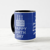Mug Joyeux voeux d'anniversaire (Devant gauche)