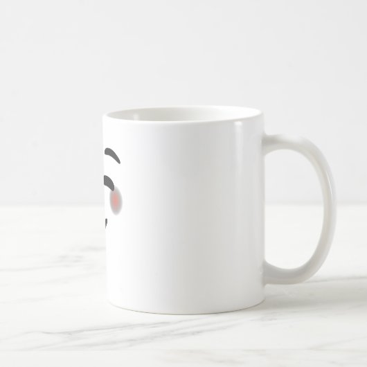 Mug Joyeux Yeux souriants Face Blushing Emojis (Droite)