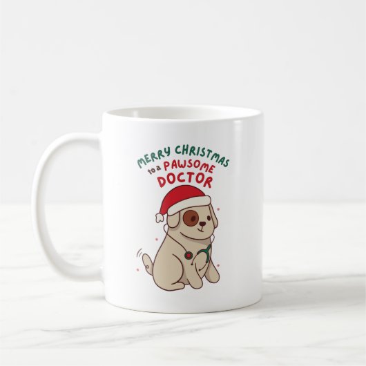 MUG JOYEZ NOËL À UN MÉDECIN DE BAIN (Gauche)