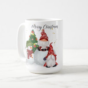 MUG JOYEZ NOËL AVEC DES GNOMES ET DES NEIGE