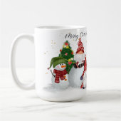 MUG JOYEZ NOËL AVEC DES GNOMES ET DES NEIGE (Gauche)