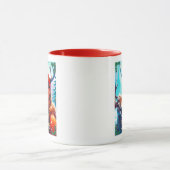 MUG JOYEZ NOËL REINDEER AVEC HEUREUSE FILLE (Centre)