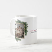 Mug Joyful Christmas Photo Frame Personalized Family  (Devant gauche)