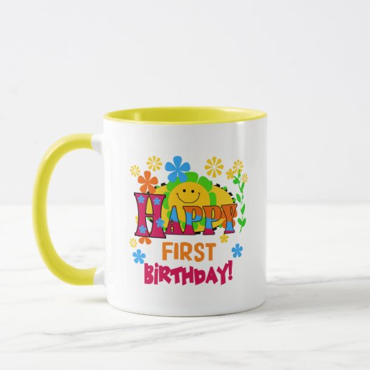 Mug Joyful First Birthday T-shirts et cadeaux (Gauche)
