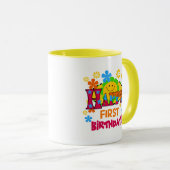 Mug Joyful First Birthday T-shirts et cadeaux (Devant droit)