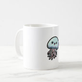 Mug Joyful Jellyfish – Cute Kawaii Illustration (Devant gauche)