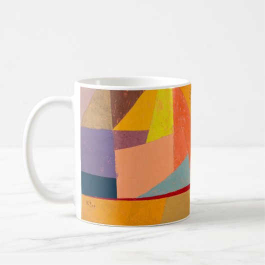 Mug Joyful Mountain Landscape, Paul Klee Art Abstrait (Gauche)