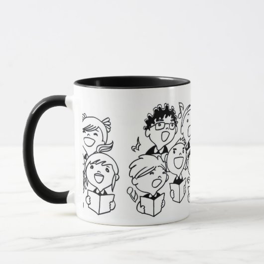 Mug Joyful Singing Children : Whimsical (Gauche)