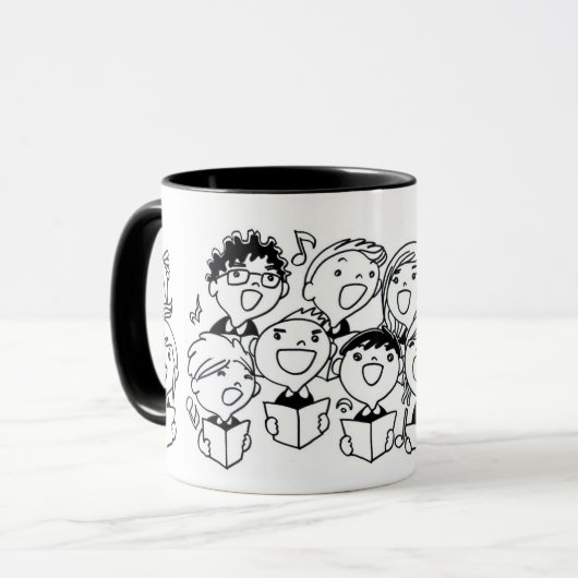 Mug Joyful Singing Children : Whimsical (Devant gauche)
