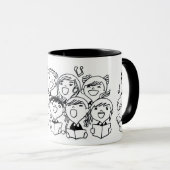 Mug Joyful Singing Children : Whimsical (Devant droit)